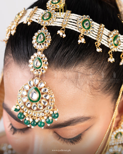 Pure Indian Jadeno Luxe Statement Kundan Bridal Set